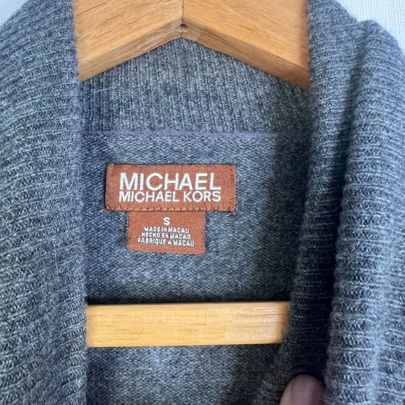Michael Michael Kors Cashmere Turtleneck Knit Sweater Size Small Neutral Chic - Picture 4 of 8